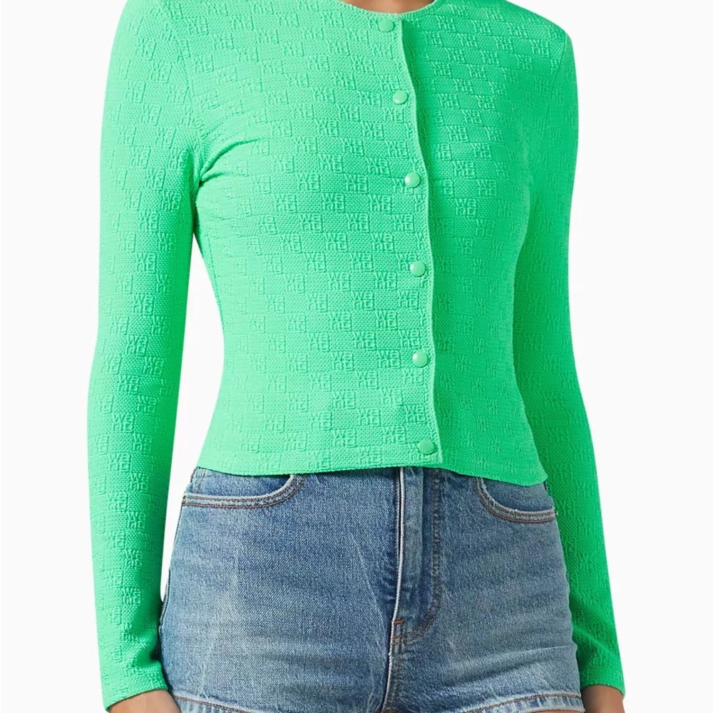 Alexander Wang Green Cardigan